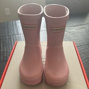 Girls Pink Hunter Boots